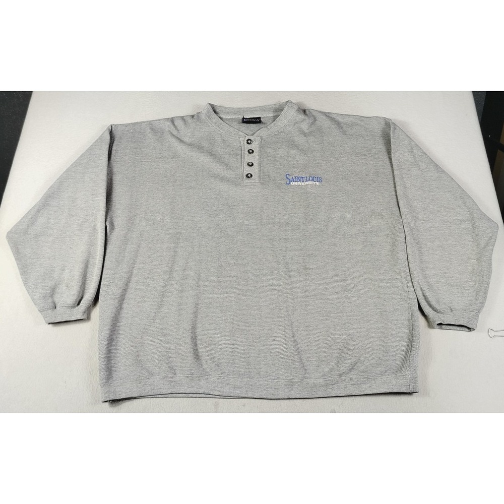 Vintage Crable Sportswear Sweatshirt Mens 2XL Gray St Louis Billikens NCAA 90s‎